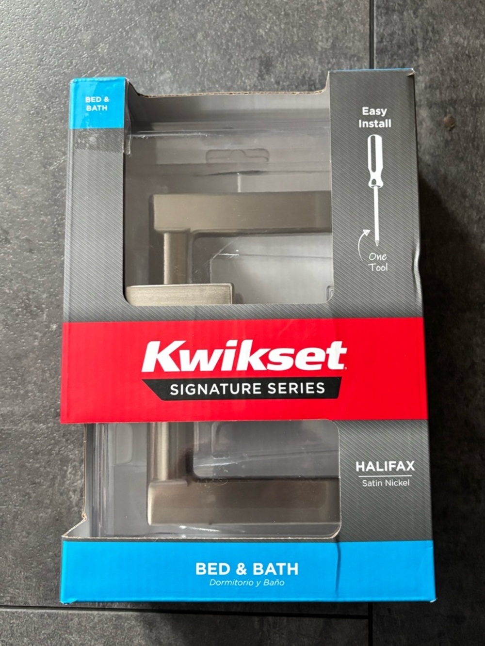 Kwikset Satin Nickel Bed & Bath Lever - Satin Nickel